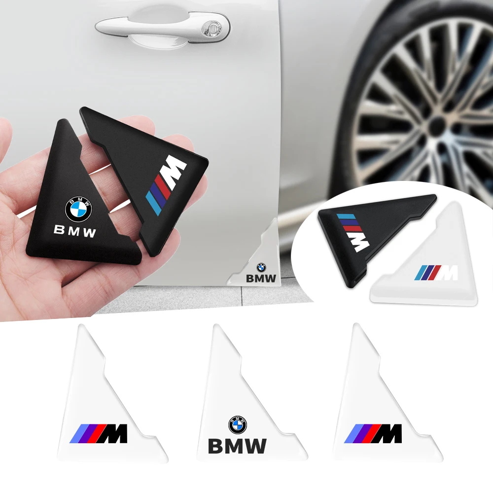 2Pcs Car Door Guard Edge Corner Protector Anti-Collision Scratch Cover For BMW M Performance M3 M5 M6 F01 F20 F10 F13 F15 F16 X5