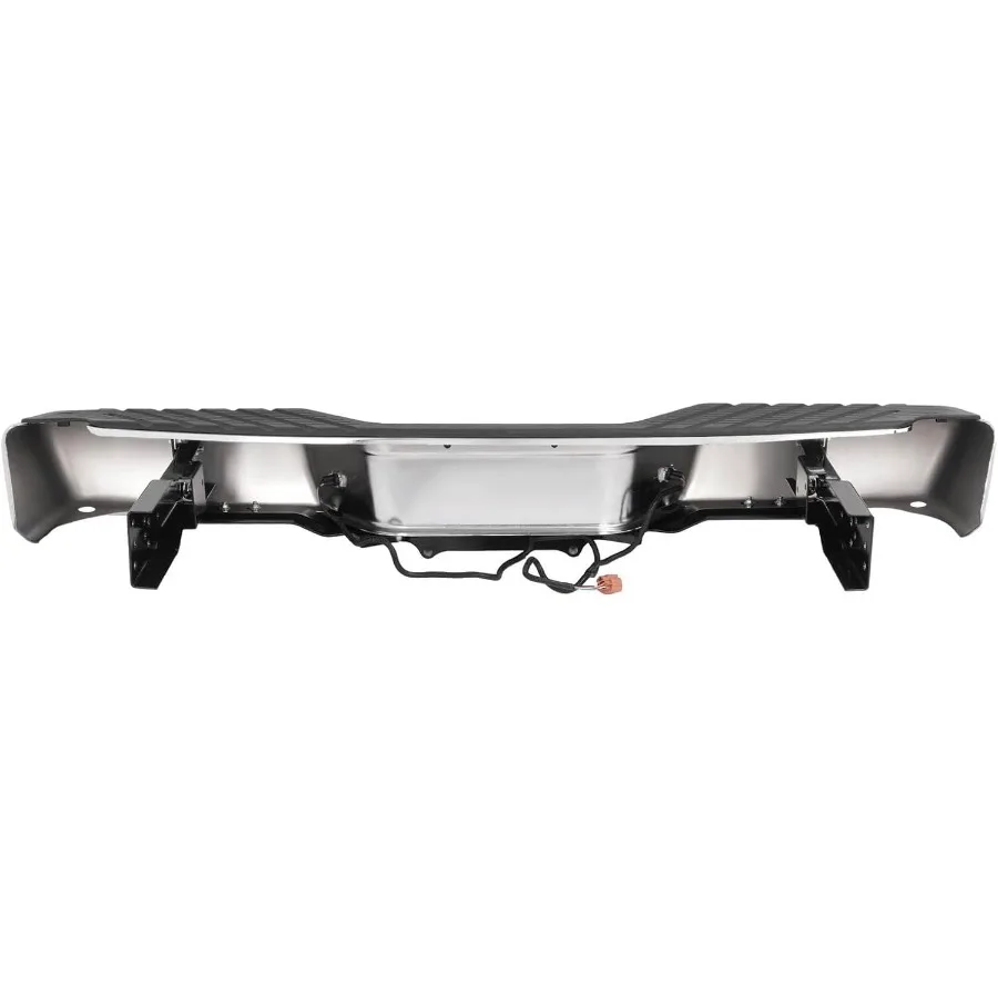 مجموعة المصد الخلفي بلمسة نهائية من الكروم متوافقة مع موديلات Nissan Frontier XE SE 19982004 تتميز بحامل تثبيت مصنوع من Ste #4