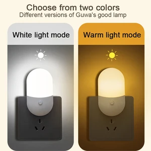 LED Mini Night Light Switch Plug-in LED LED Light Eye Protection Night Light Verwendung der Baby-Netzteillampe 8 Hauptverkäufe Abajur Switch - №5