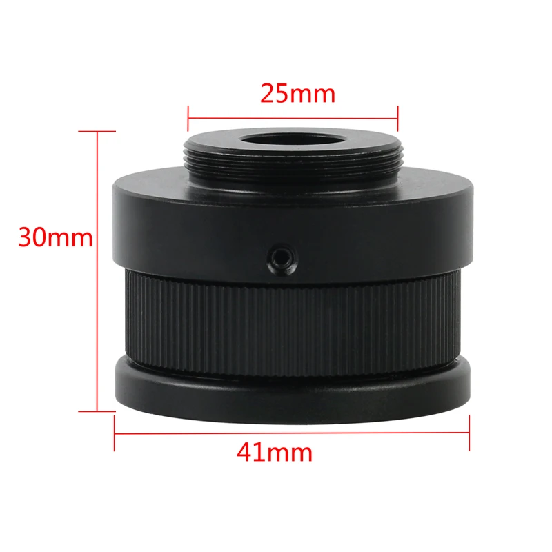 0.4X 1.0X Adapter C-Mount Lens Focus Adjustable Camera Installation C-Mount Adapter For 8X-50X Zoom Trinocular Stereo Microscope