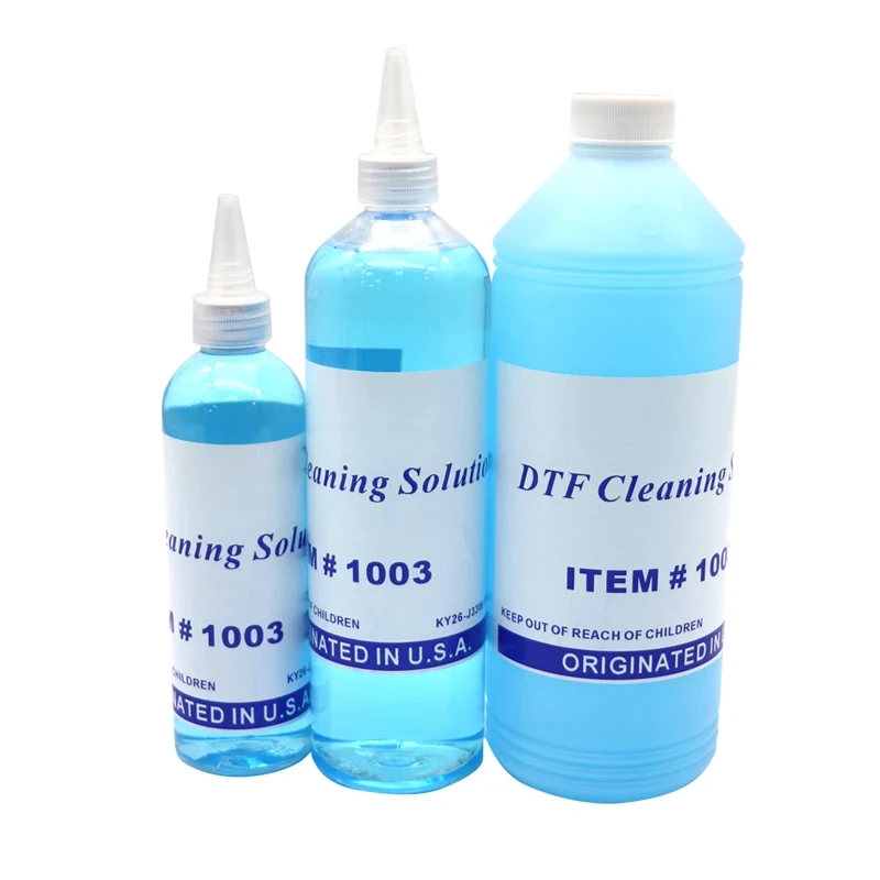 250/500/1000ml Strong Cleaning DTF cleaning Solution for Epson DX4 DX5 DX7 L1800 L805 L800 1390 I3200 DTF ink cleaning Liquid