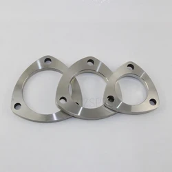 304 Stainless Steel flange universal 51mm 63mm 76mm welded 3-hole movable flange Used for  Automobile exhaust pipe and equipment