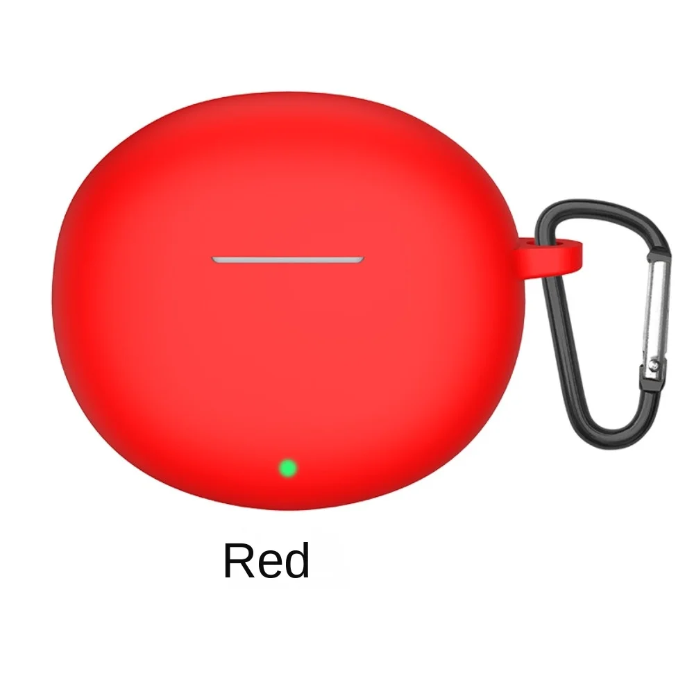 Portable Soft Earphone Case Silicone with Hook Protector Cover Dustproof Shockproof Protective Sleeve for HONOR Earbuds X7