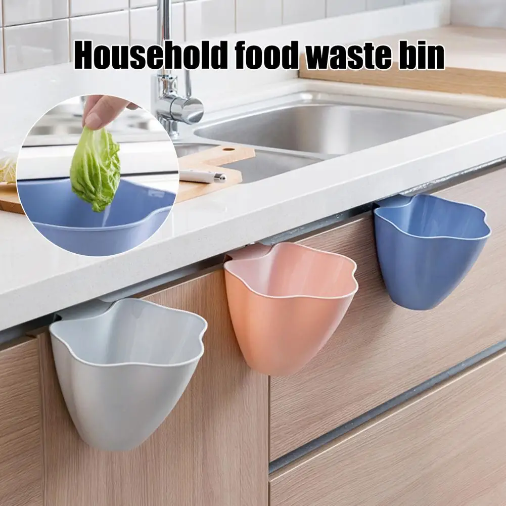 1/2/3Pcs Garbage Can Large Capacity Kitchen Hanging Trash Cans Easy to Clean Cabinet Door Trash Bins Small Garbage Cans