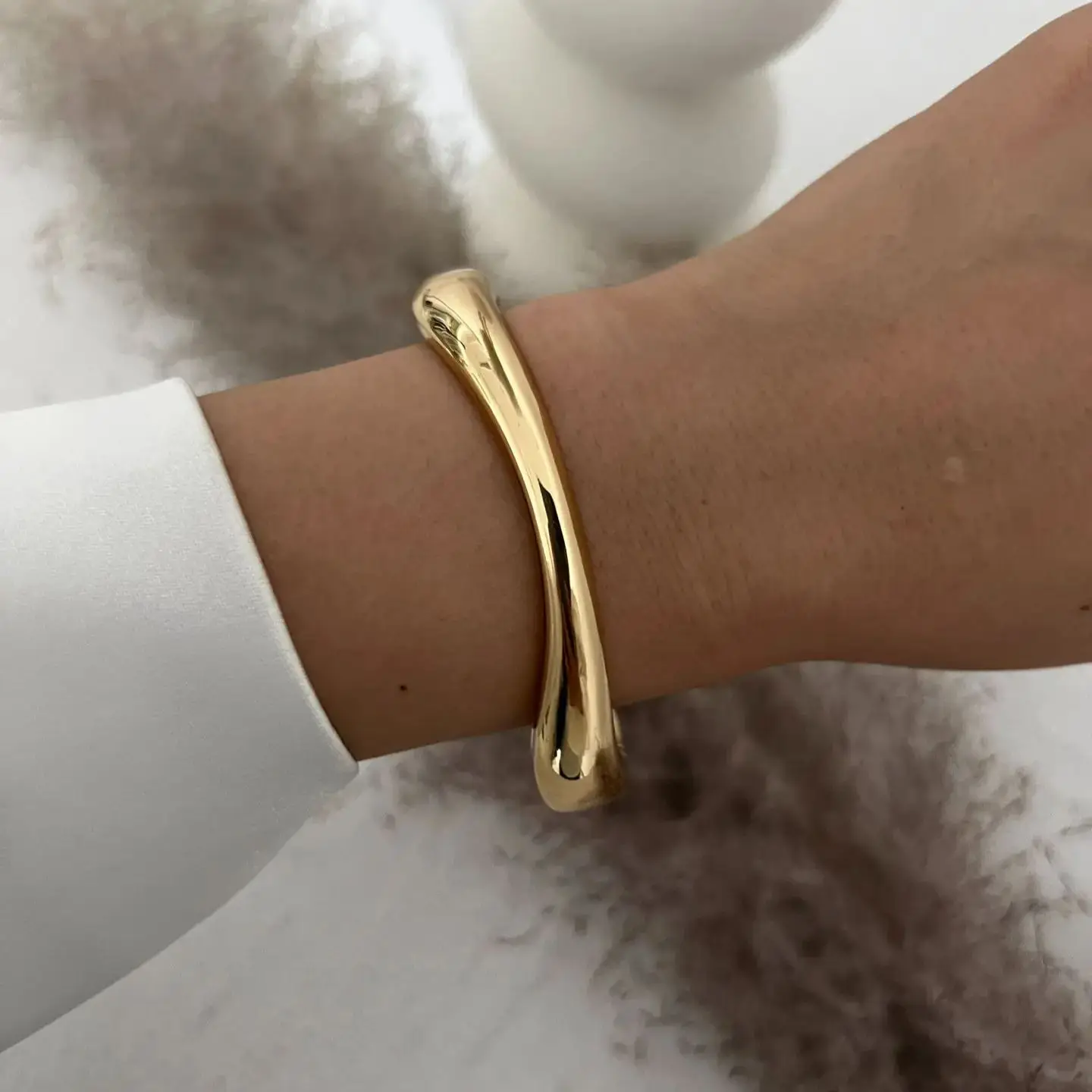 DIEZI Different Style Hip Hop Cuff Bangles Vintage Punk Gold Silver Color Geometric Spring Bangles Women Bracelets Men Jewelry
