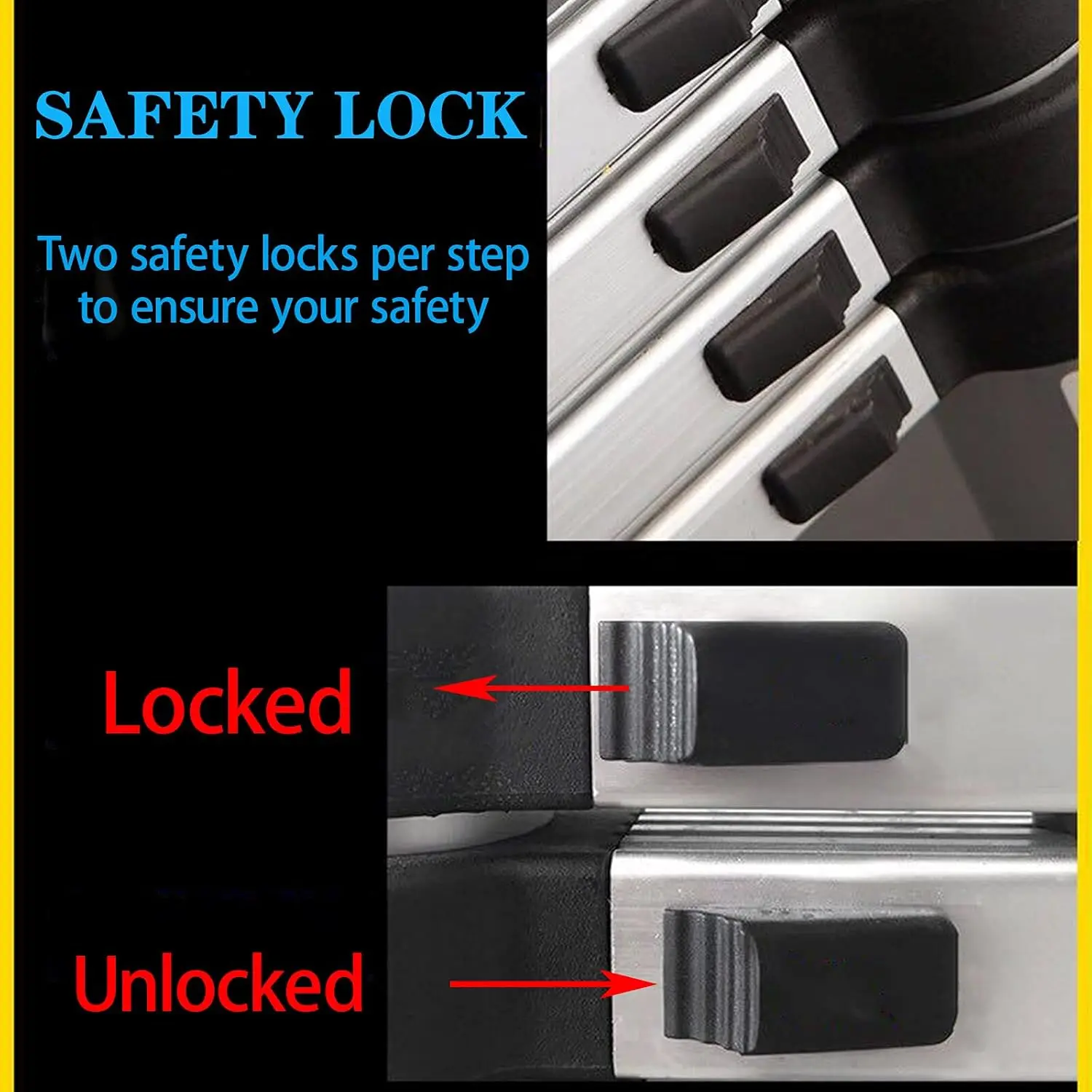 Aluminium Herringbone Ladder Portable Household A-Frame Portable Multi-Purpose Telescopic Ladder 5+6 Steps(1.63M/5.5FT)