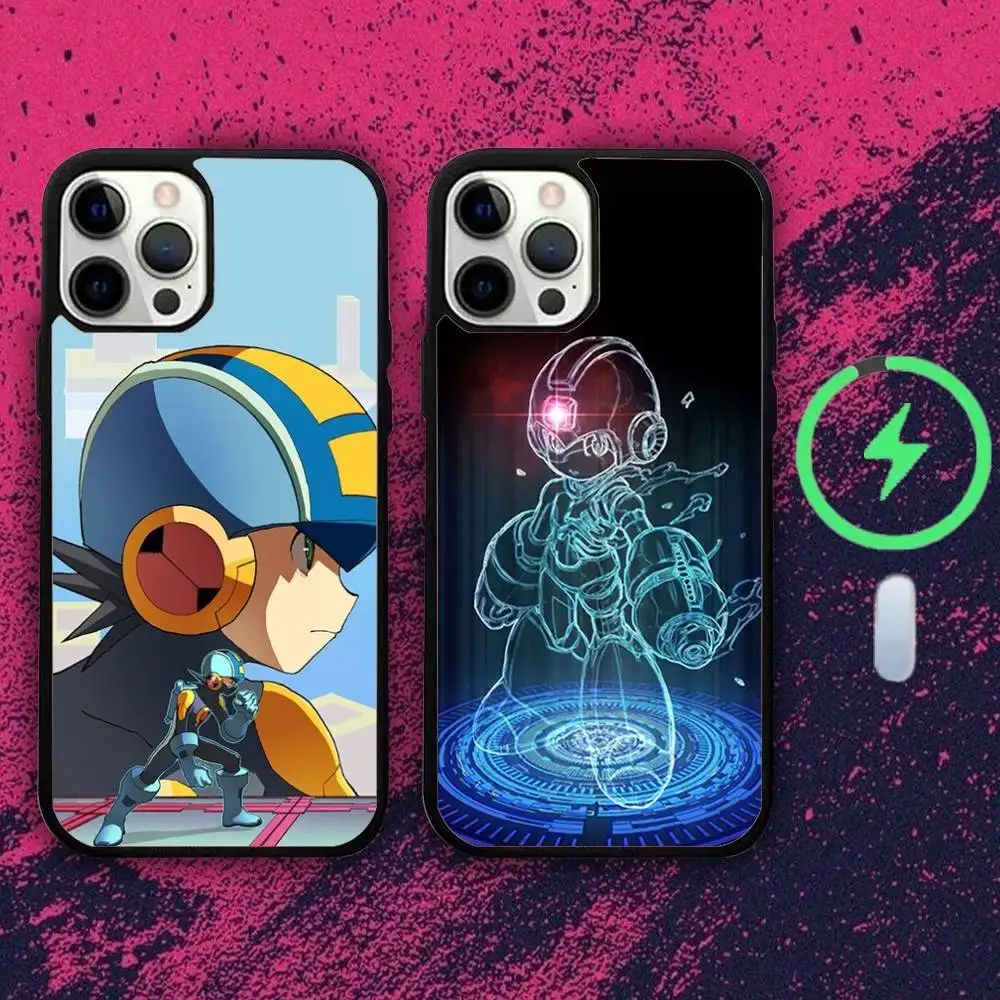 

Game Rockmans M-Megaman Phone Case For iPhone 16e,16,15,14,13,12,11,Plus,Pro,Max,Mini Magsafe Magnetic Wireless Charging