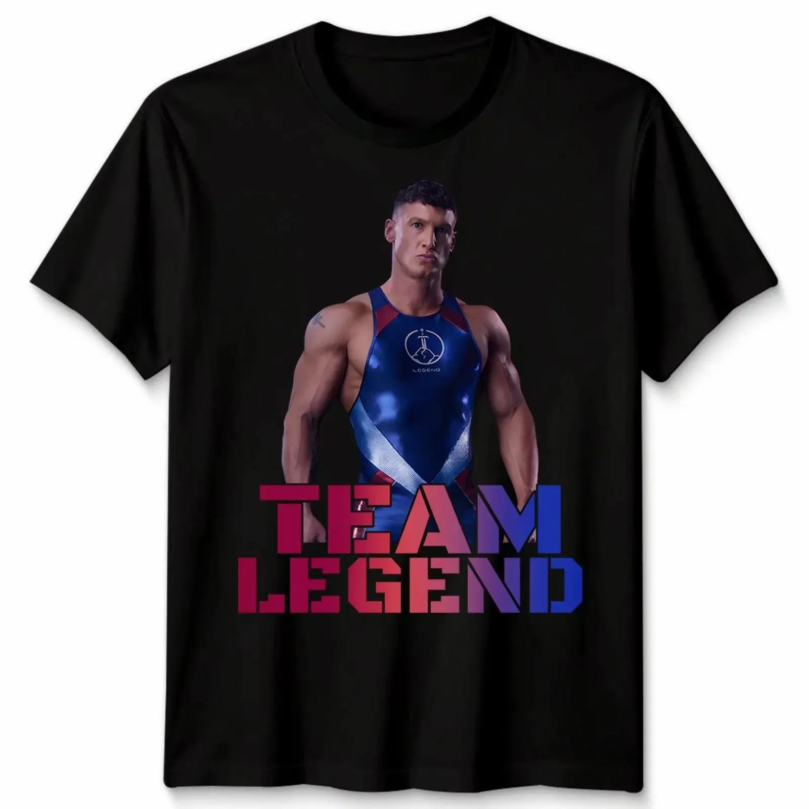 Team Legend Men's T Shirt Gladiators TV Game Show Sport Action Women's  vintage Washed graphic homme Soft Stretched Slightly