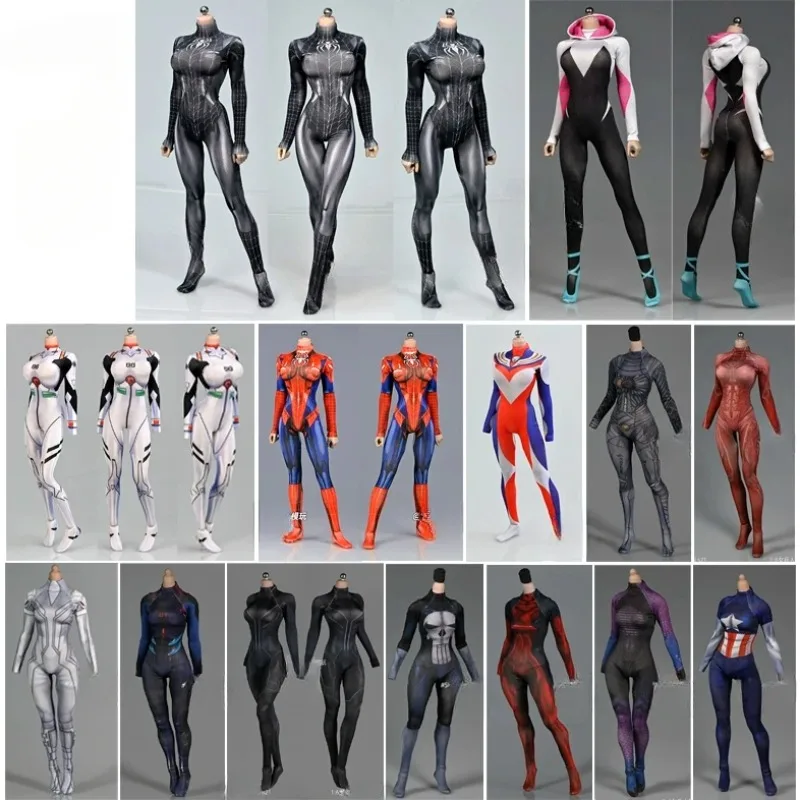 Monos modelo 1/6, chicas de Anime, medias de héroe de combate, pantalones elásticos con estampado 3D, mono, figura de acción para colección Tbl PH de 12"