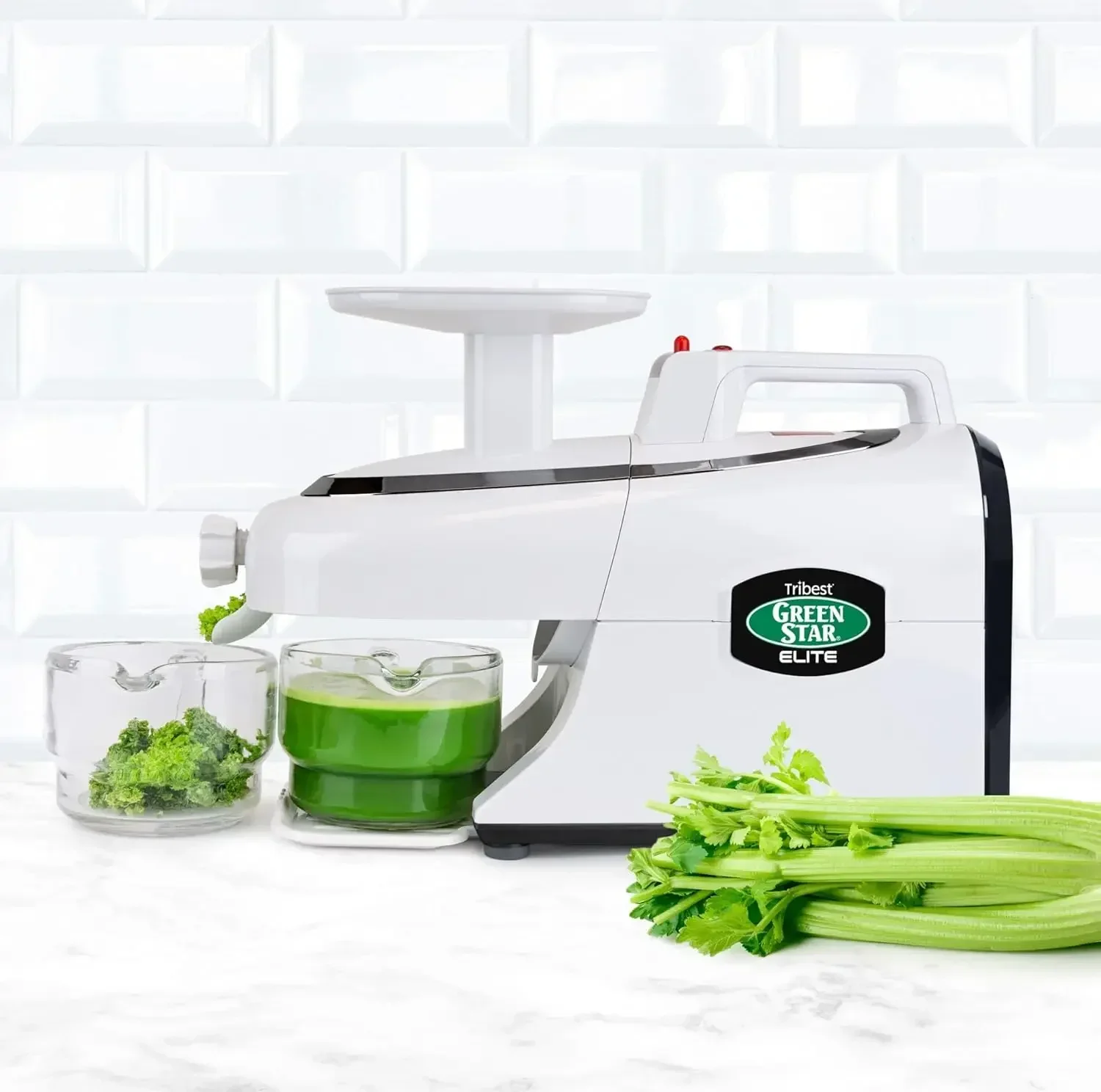 Tribest Greenstar GSE-5000 Elite Slow Masticating Juicer, Jumbo, White