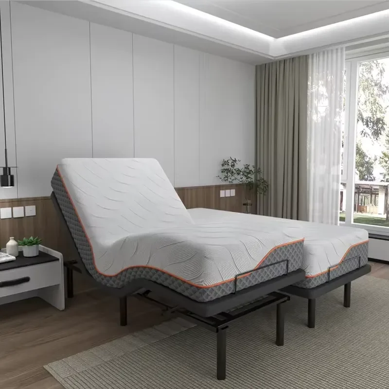 Split King Adjustable Bed Frame Clearance Electric Base with Dual Type C Charging Ports