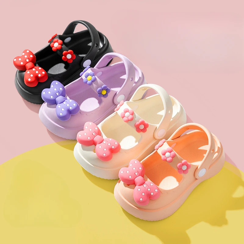 Kid Sandal Children Slippers Cute Bow Indoor Sandals Kid Shoe for Girl Toddler Girl Shoe Sodt Sole Sneaker Boy Shoe Zapatos Niña