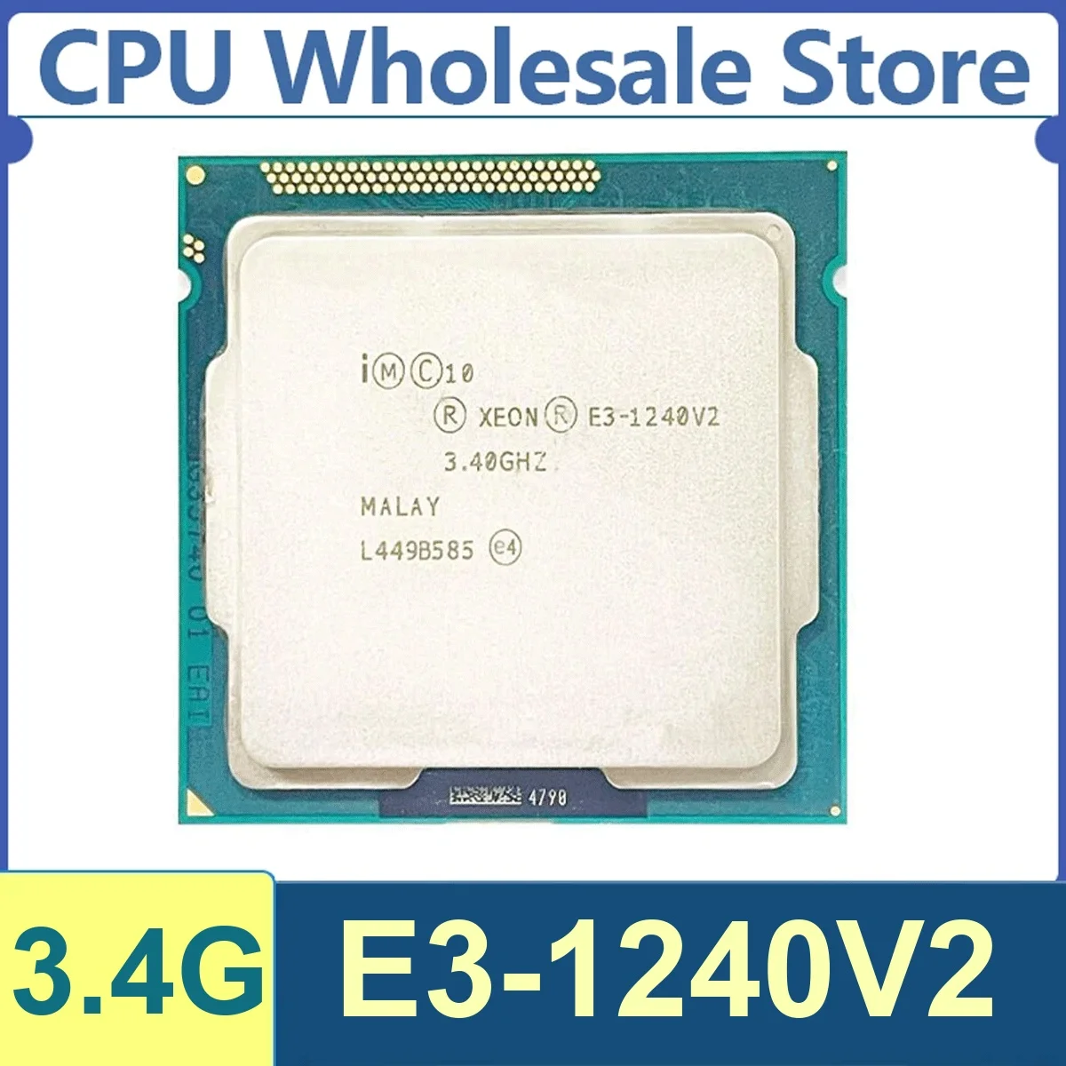Xeon E3-1240V2 4 Core 8 Thread 3.1GHz 69W 8MB Cache 22nm LGA1155 SR0PF DDR3 1600 MHz Ivy Bridge