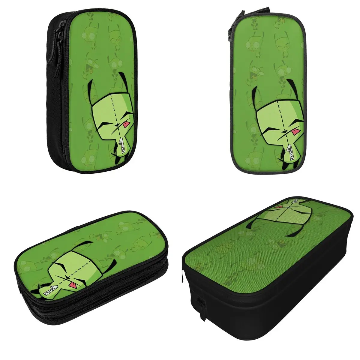 Invader Zim Gir Pencil Case Pencil Pouch Pen Holder for Student Big Capacity Bag Students School Gifts Stationery