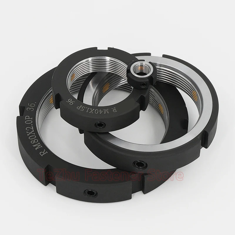 1 قطعة M6-M56 الدقة R-نوع قفل الجوز المتداول حبة رمح الرئيسي رمح قفل الجوز الصلب منع عودة الجولة المكسرات الملعب 0.5-2 مللي متر