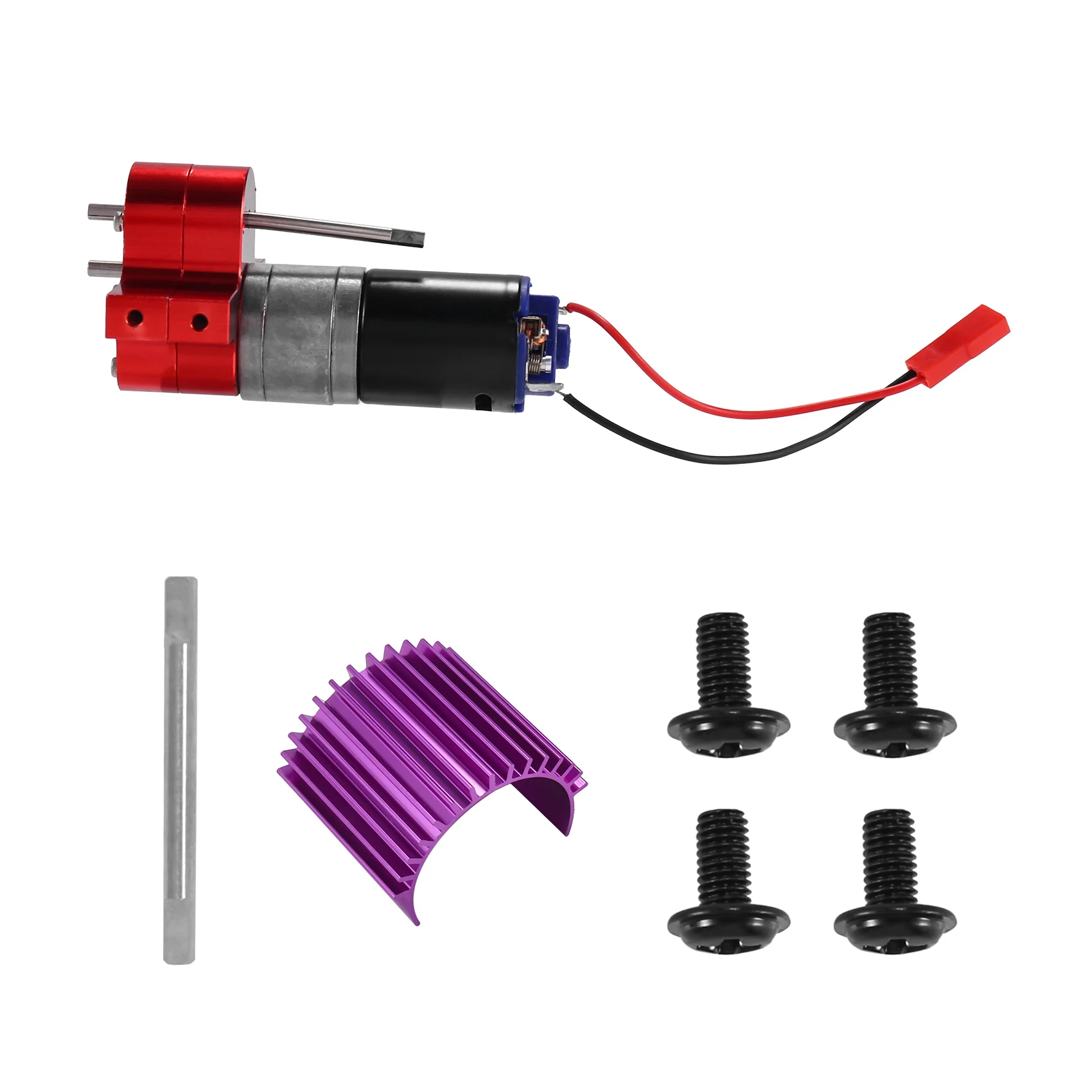 Metal 370 Motor Gearbox Gear Box For WPL C14 C24 B24 B36 MN D90 D99 MN99S RC Car Upgrade Parts-[A17I]