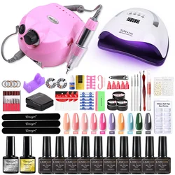 Manicure Set with LED Nail Dryer Nail Set Electric Nail Drill Kit Nail Gel Polish Kit Tools Set For Nail Art Beginner