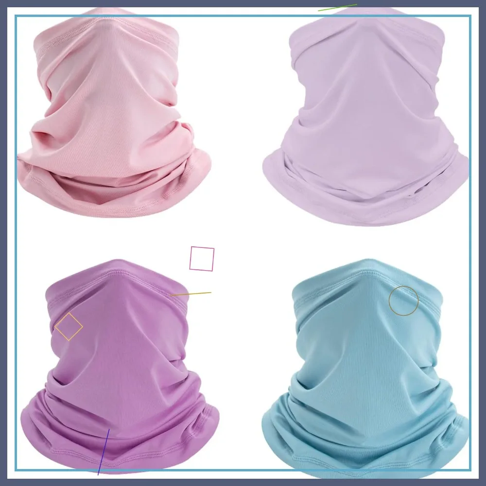 

4 Pack Cooling Neck Gaiter Summer Face Cover Scarf Sun UV Protection for Men Women Fishing Sports Outdoors