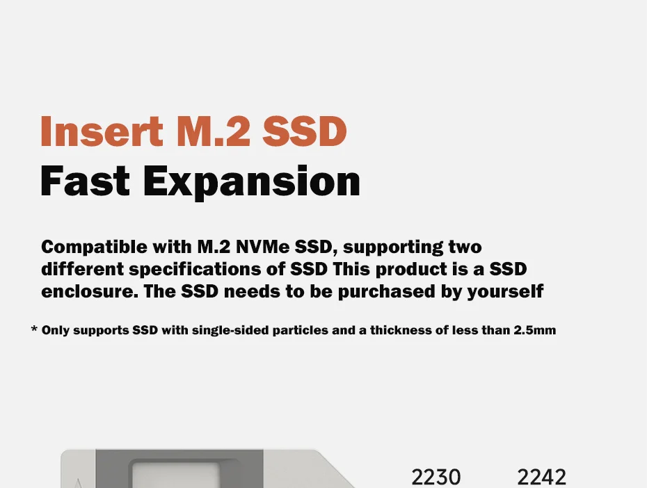 Instalación de SSD M.2 NVMe en carcasa externa