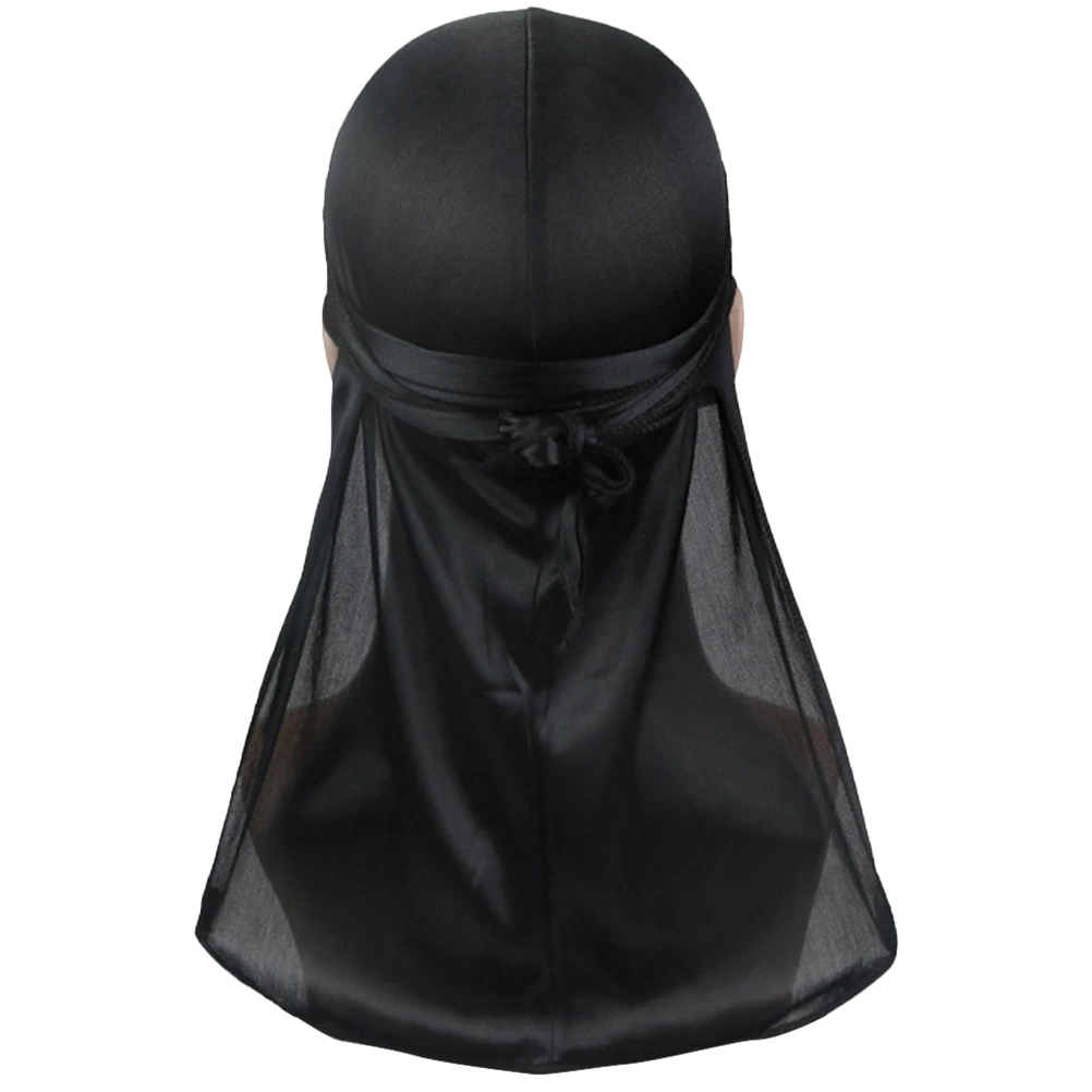 

Unisex Adult Satin Long Tail Doo Rag Durag Bandanas Cap Pirate Hat Turban Men Hip Hop Headband Women Headwear Biker Headwrap
