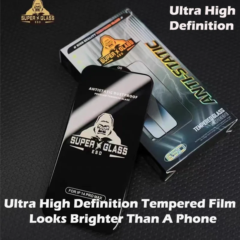 Gorilla Anti-Burst gehärtetes Glas für iPhone 15 Pro 14 13 12 11 Pro Max Displayschutzfolie iPhone X XR XS Max Schutzfolie – Detail 7