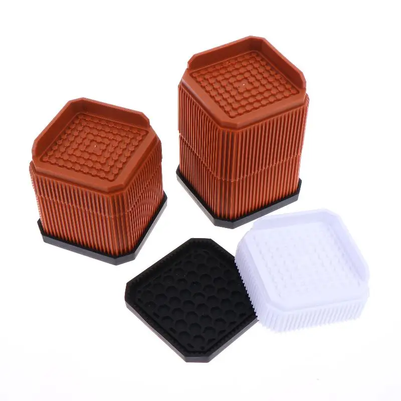 1Pc Furniture Foot Pad Non-slip Adjustable Bed Lifter Square Bed Lifts Risers Desk Sofa Chair Legs
