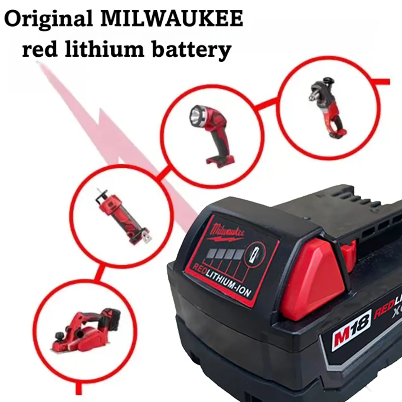

For Milwaukee 18V battery M18-HB3 high energy battery 6000mAh , original Milwaukee M12-18FC harging electric tool battery
