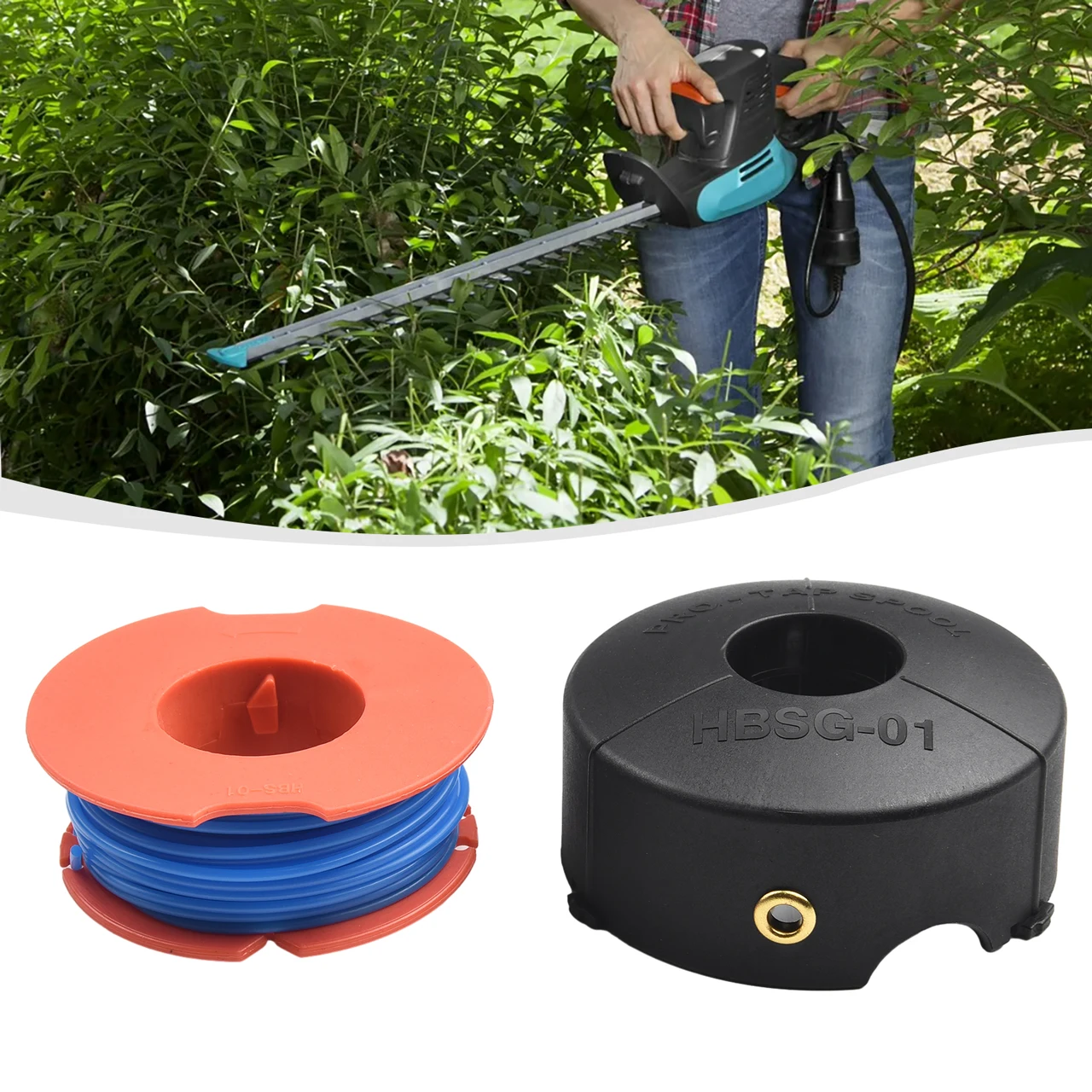 1pcs Spool Lines 1pcs Spool Cover Cap Head For Bosch Pro Tap Art 23 26 30 Combitrim Easytrim Protap Trimmer Garden Tool Parts