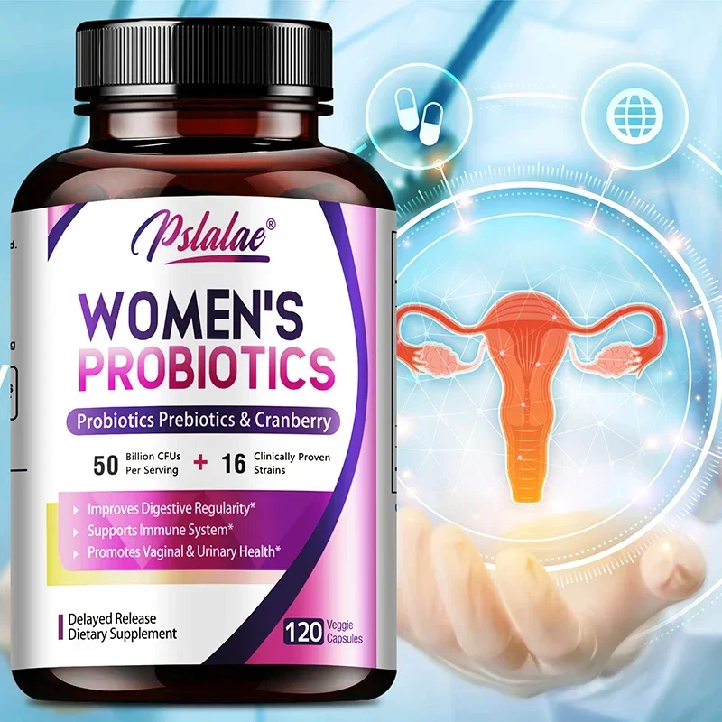 

Women’s Probiotic Supplement -Digestive Immune Vaginal and Urinary Health,Detoxify, Regulate Intestinal Flora - 120 Capsules ﻿