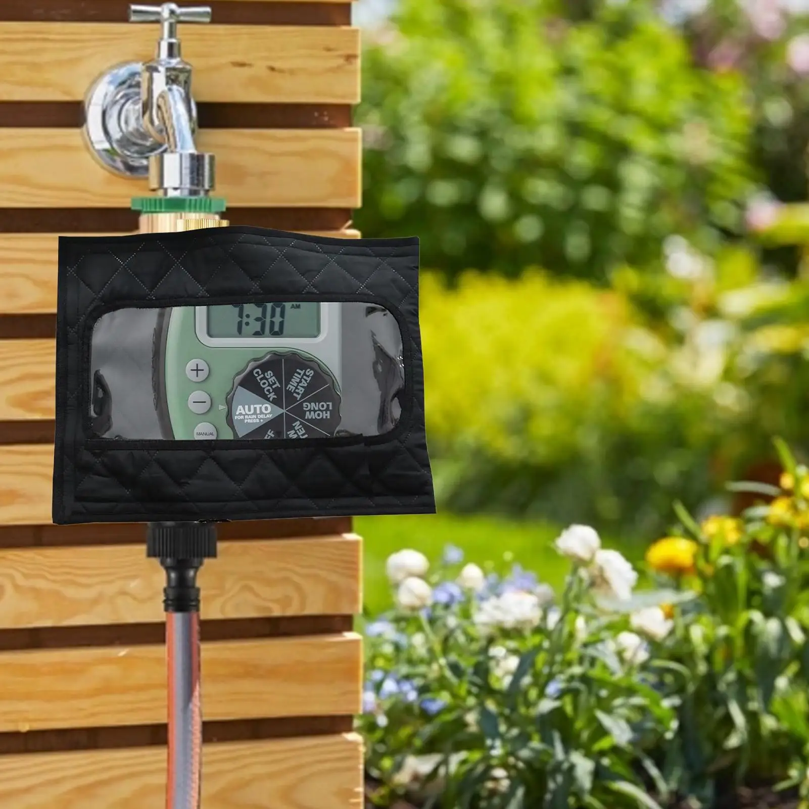 

Hose Timer Cover Anti Freeze Visible Protector Adjustable Hose Cover For Winter Outdoor Pipe Freeze Cable Outside Sprinkler