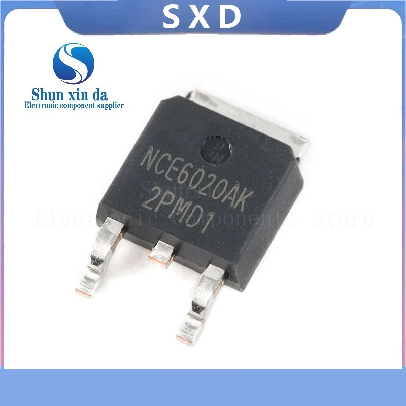 10PCS NCE6020AK NCE6020 6020AK TO-252-2 60V/20A N-channel MOS Field Effect Tube SMD Brand New Original