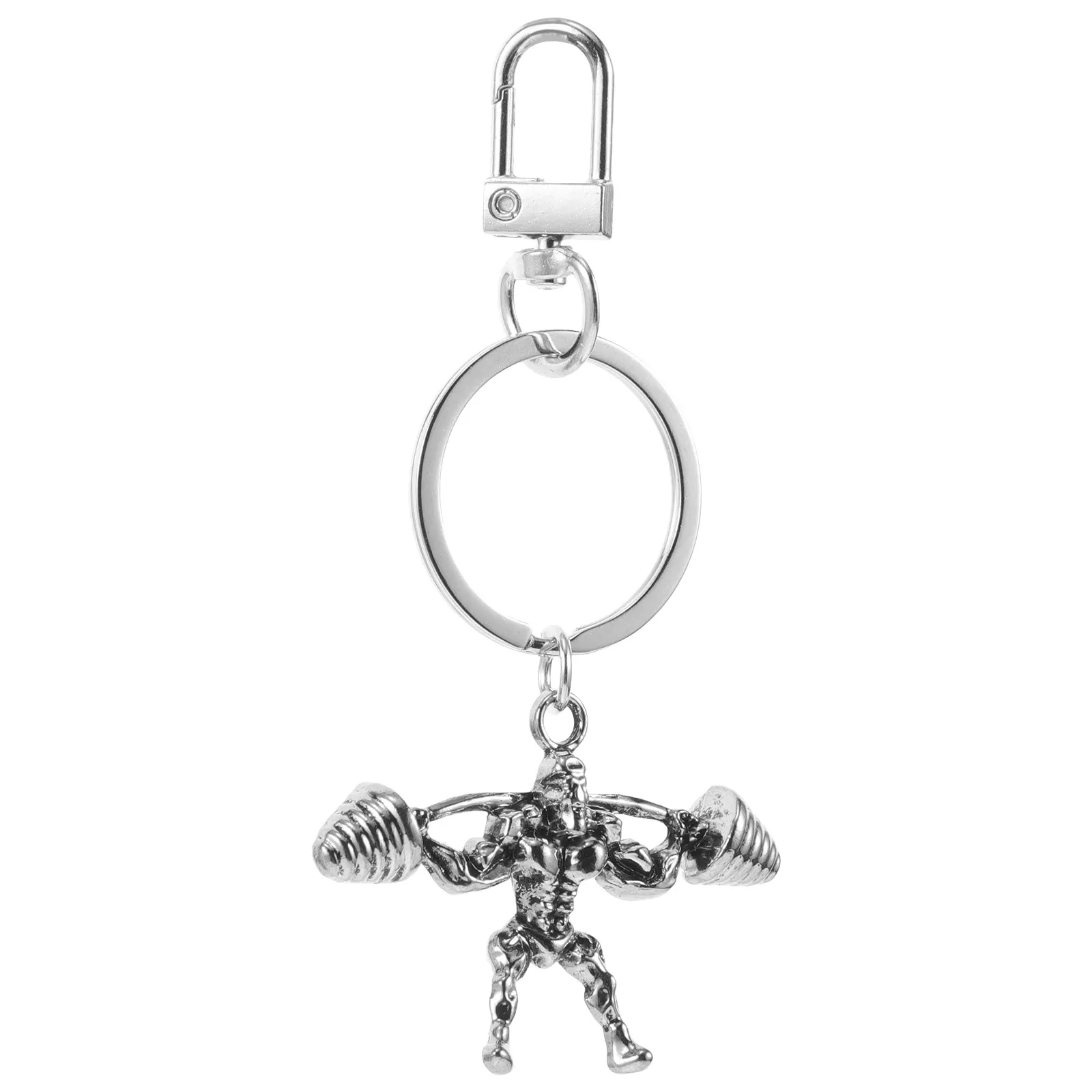 Metal Dumbbell Keychain for Men & Women – Gym Motivation Fitness Key Ring, Workout Jewelry for Bag or Backpack