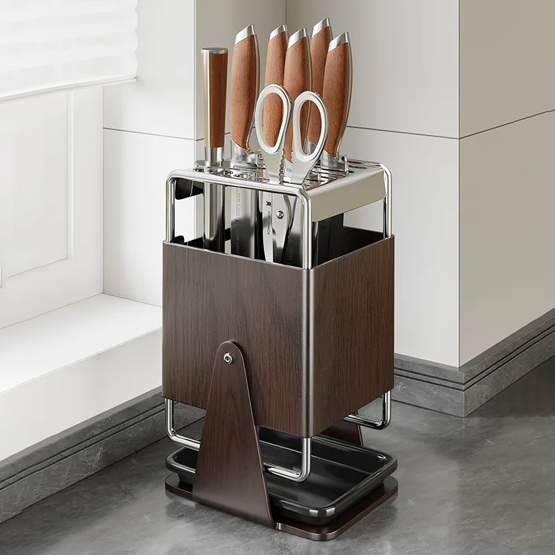 

Противоскользящая подставка для ножей, надежное крепление, прочный держатель для ножей, безопасное использование, кухонные принадлежности, Suporte Para Facas XY40DJ