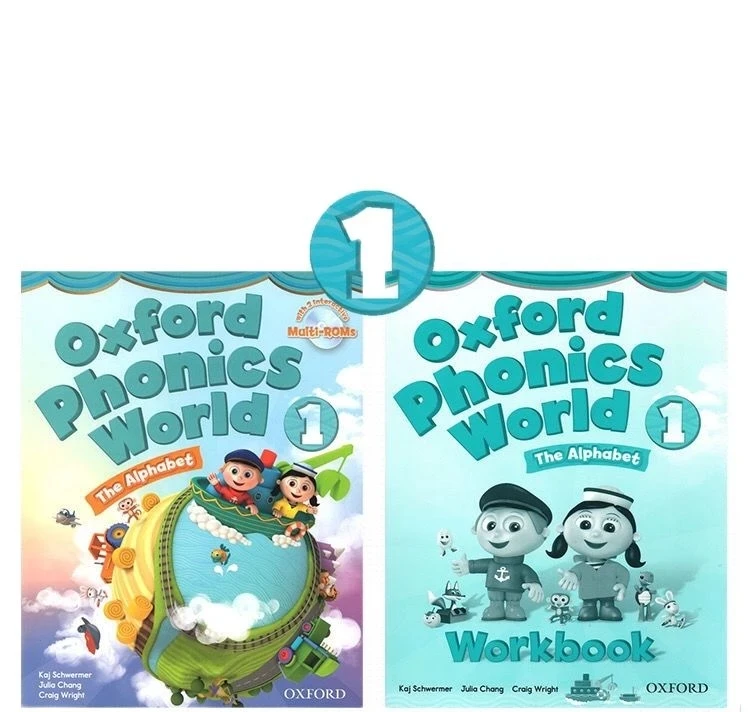 Libro de texto de escritura Natural Oxford para niños, 10 libros, fonética, World 5, libro de trabajo, enseñanza de inglés, aprendizaje + CD