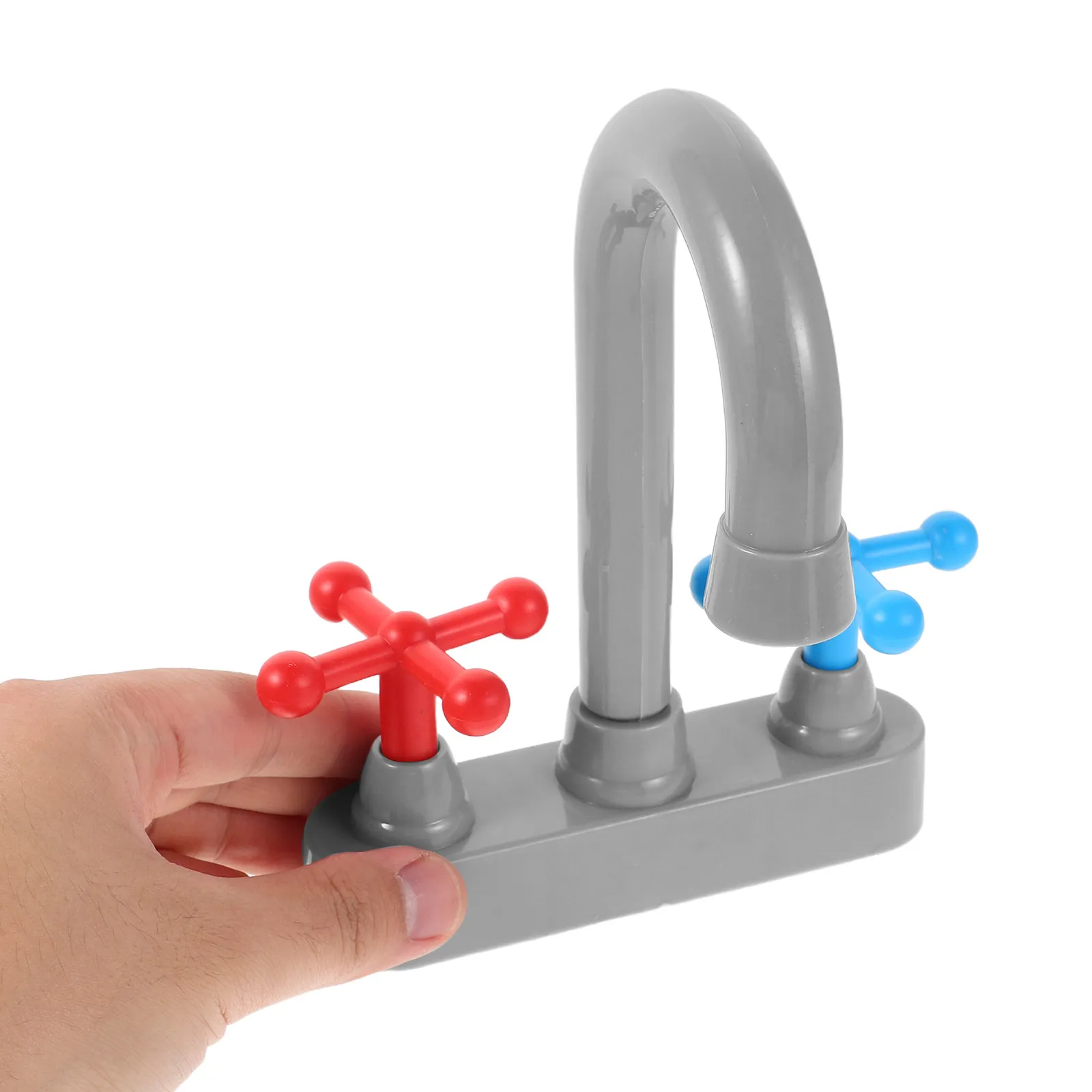 

1Set Realistic Faucet Kitchen Sink Compact Pretend Play Washing Basin Kids Small Kitchen Accessories Faucet Basin Model