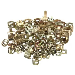 10Pcs Slangklem Lente Clip Vacuüm Brandstofslang Lijn Pijp Klem Sluiting Staal Verzinkt Klemmen 6/7/8/9/10/11/12/13/14/15Mm