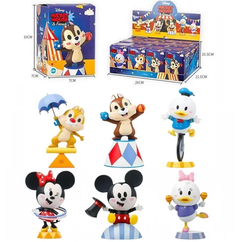 

Аутентичная цирковая фигурка Микки Мауса Диснея, Минни Дональд Дак, фигурка персонажа из мультфильма, детская игрушка, Рождественский подарок
