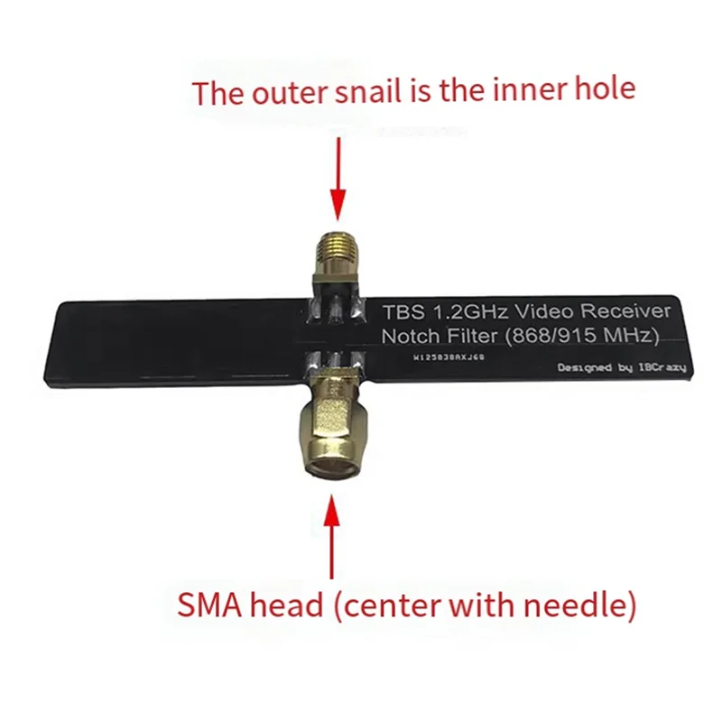 

AM-1.2Ghz VRX Notch Filter 868/915 Mhz Improves Video Receiver For 1.2-1.3Ghz Compatible With TBS Crossfire Accessories