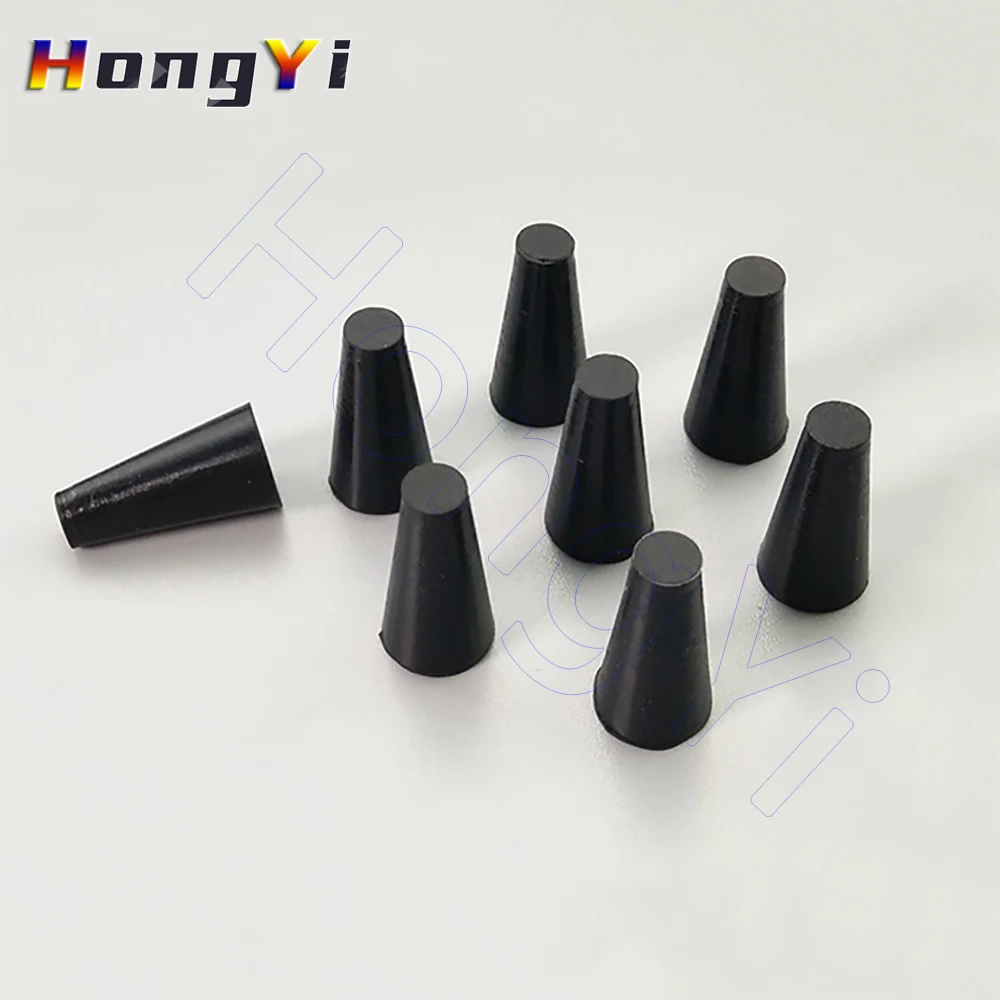 Black Conical Rubber Stopper HIGH TEMP Silicone Plugs Sealing Tapered Rubber Plug For Spraying Electroplating Baking Paint