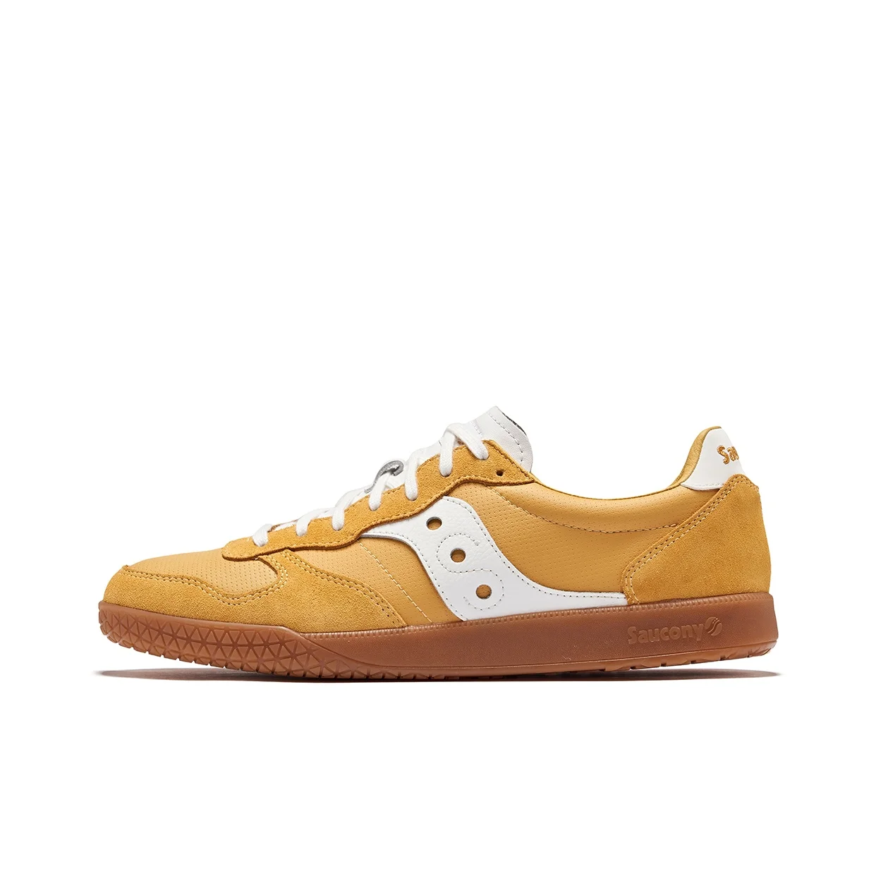 Saucony BULLET CT Comfortable Low top Casual Shoes Unisex Yellow White S79057-3