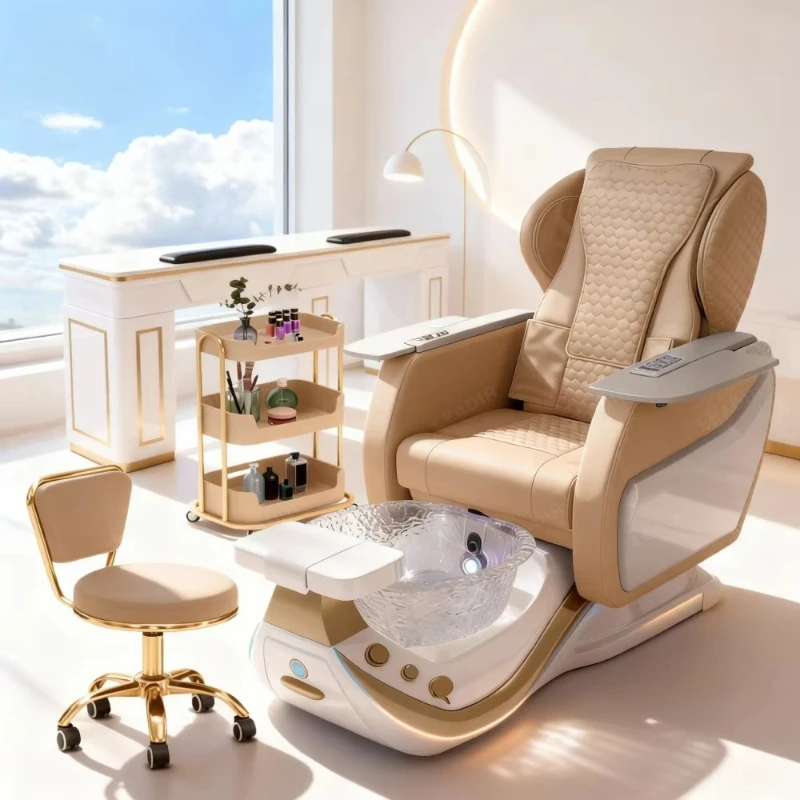 Customized Pedicure Chairs Beauty Nail Salon Furniture No Plumbing Portable Sofa Foot Spa Manicure Pedicure Chair