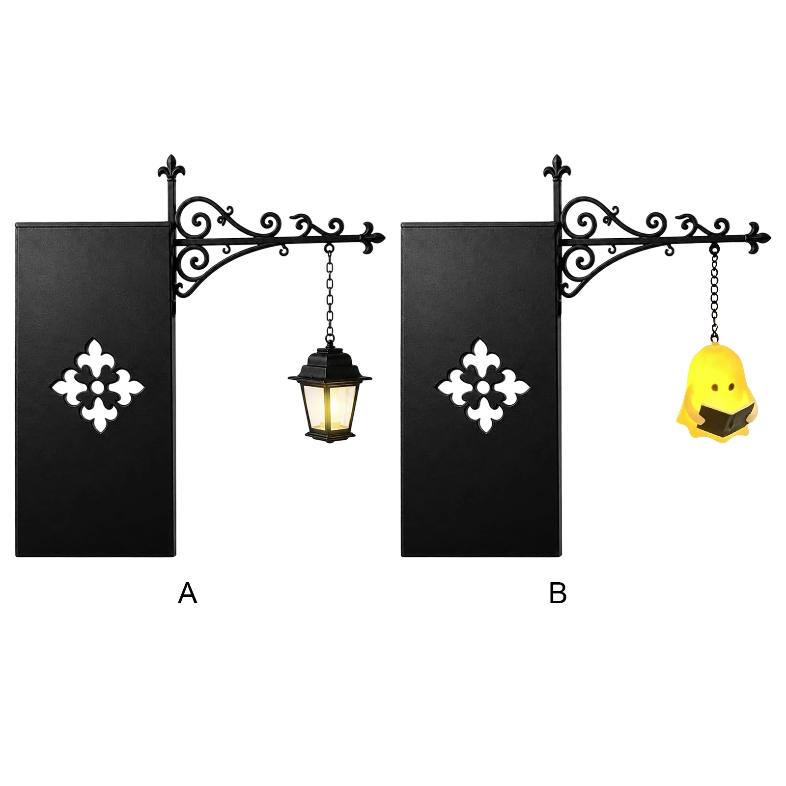 Iron Reading Nook LED Nightlight Decorative Bookshelf Lighting Portable Shelf Ornament for Literary Lovers Enchanting Gift