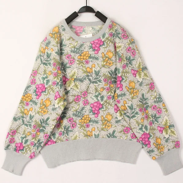 

Sweet Ethnic Style Vintage Knitted Wool Sweater Hoodie Harajuku Wind Long Sleeve round Neck Regular Fit Autumn Single Piece