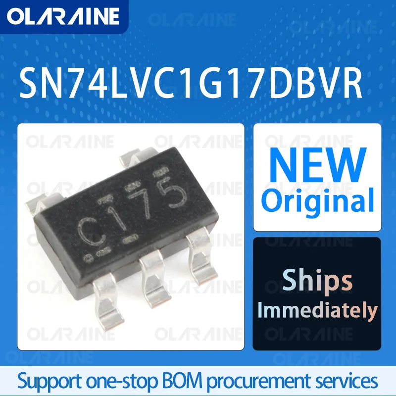 10/50/100Pcs SN74LVC1G17DBVR SOT-23-5 original ic chip Buffers and line drivers RoHS 1 Output Voltage 5.5 V