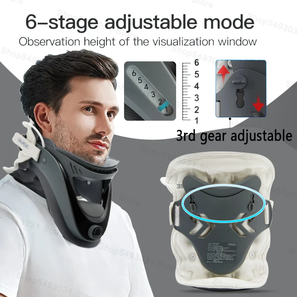 Cervical Traction Device Neck Stretcher Posture Corrector Neck Brace Cervical Stretch Care Neck Support Chiropractic Relief Pain