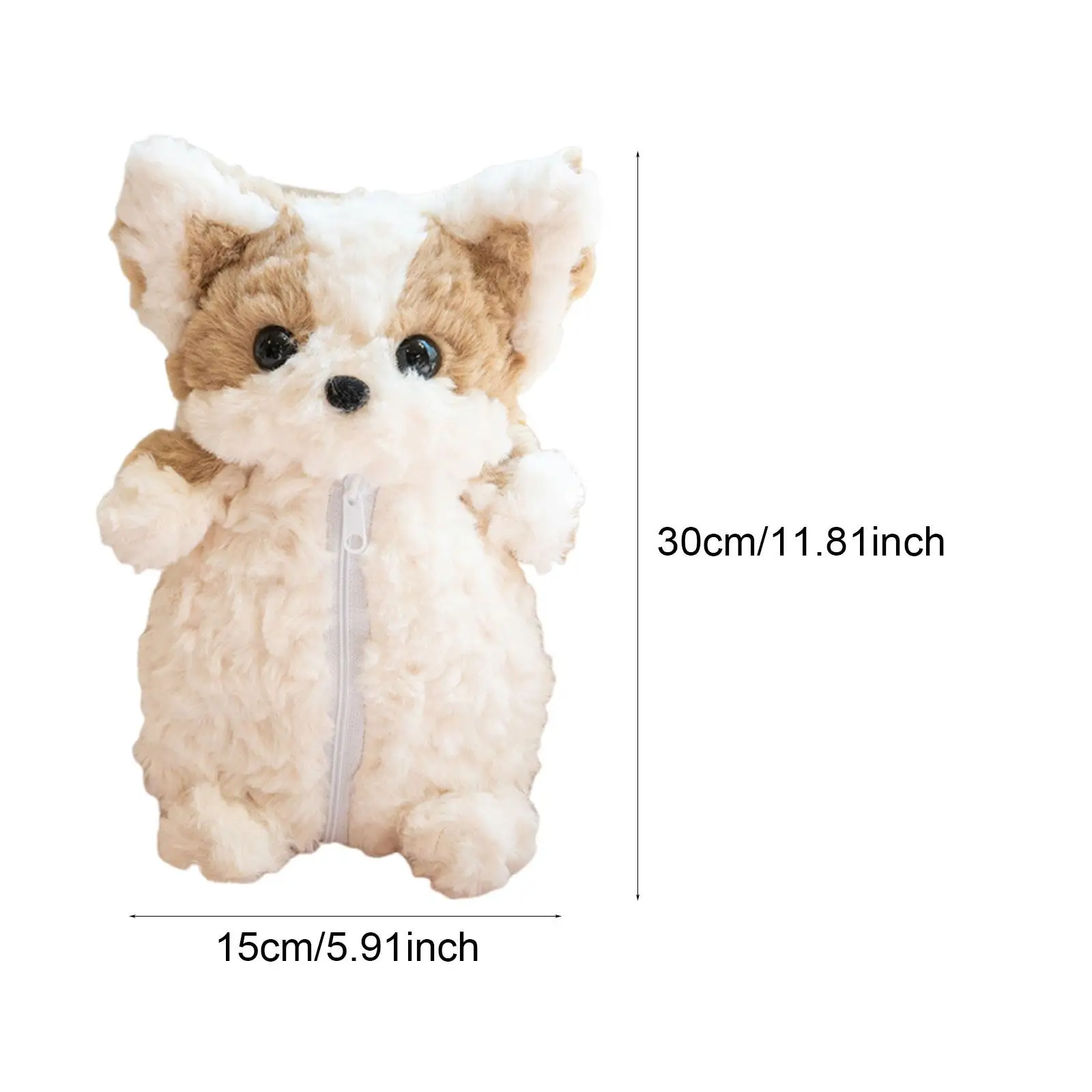 Federmäppchen in Plüsch-Hundeform, Federmäppchen, Stiftehalter, Aufbewahrung von Schreibwaren