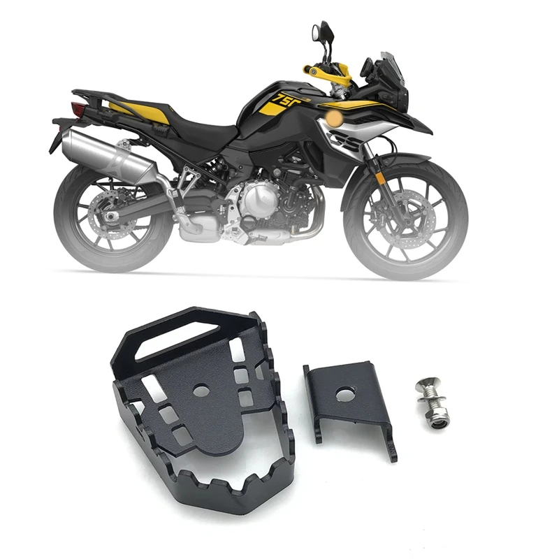 Estensione del pedale del freno posteriore del motociclo Piastra punta passo Ingrandisci Peg Pad Extender per -BMW F750GS F850GS 2019-2021