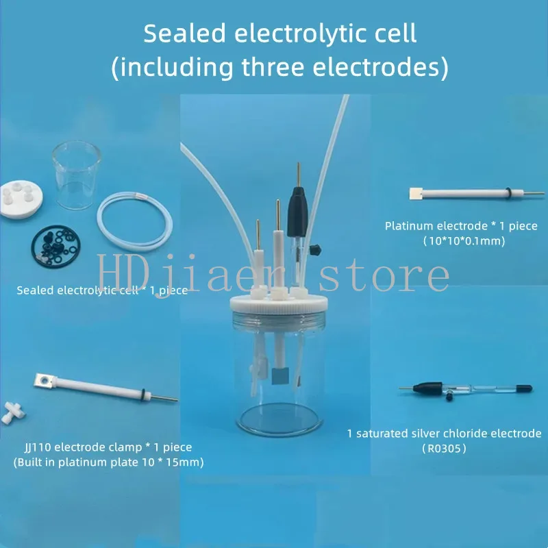 

A Set Of Electrochemical Electrode System C001 Sealed , Including Three Electrodes And Electrolytic Cell.