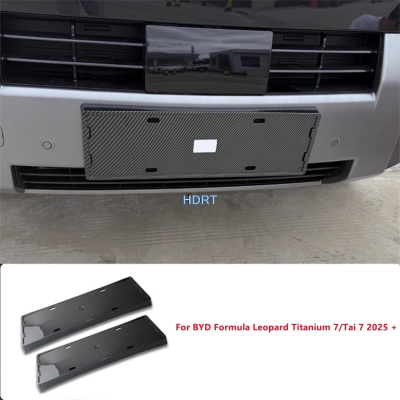 

For BYD Formula Leopard Titanium 7/Tai 7 2025 + Car Styling License Plate Frame Holder Cover Protector Decoration Accessories
