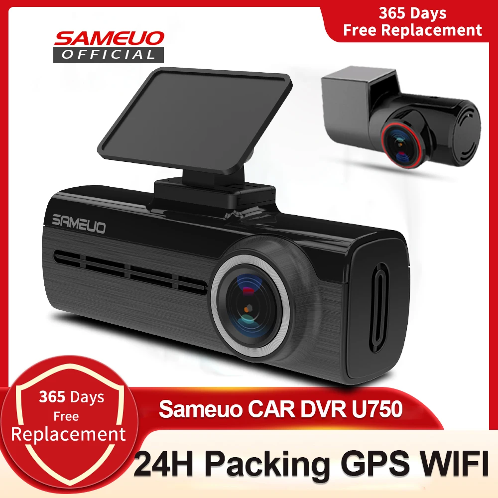 

Sameuo U750 Pro Dash Cam Rear View GPS Auto Dashcam WIFI For Car Camera 1440P 2K Video Recorder Reverse Dvr 24H Parking Monitor